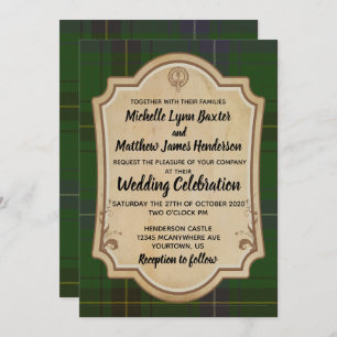 Henderson Tartan Faire-part de mariage