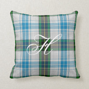 Henderson Tartan Monogram Pillow Kussen