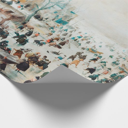Hendrick Avercamp Winter Landschap met Ice Skater Cadeaupapier (Hoek)