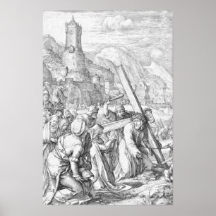 Hendrick Goltzius Christus die het kruis draagt Poster