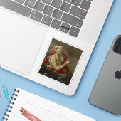 Hendrick ter Brugghen - Bacchante met een aap Sticker (Laptop met iPhone)