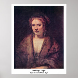 Hendrickje Stoffels door Rembrandt van Rijn Poster