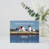 Hendricks Head Light, carte postale Maine (Debout devant)