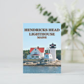 Hendricks Head Lighthouse, Maine Briefkaart (Staand voorkant)