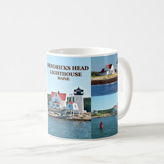 Hendricks Head Lighthouse, Maine Mok (Voorkant rechts)