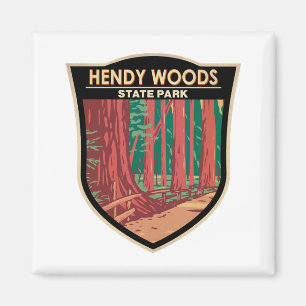 Hendy Bossen State Park California Badge  Magneet