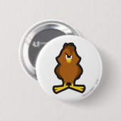 Henery Hawk 2 Ronde Button 5,7 Cm (Voorkant /achterkant)