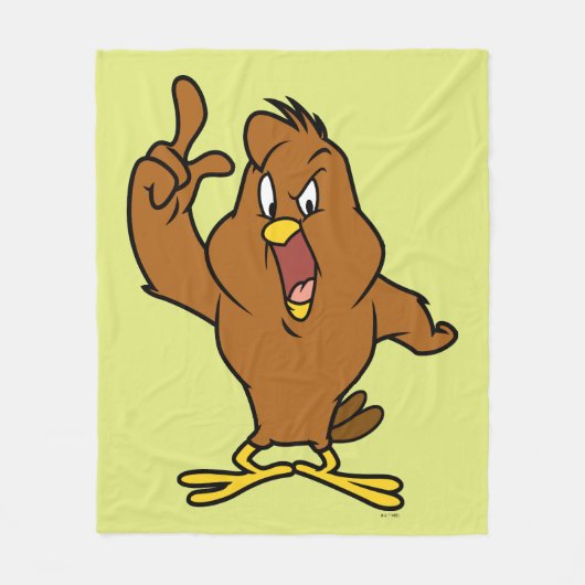 Henery Hawk Schreeuwt Fleece Deken (Voorkant)