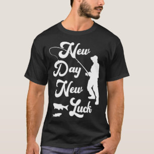 Hengelaar Vissen hengel vis karper Visser Geluk va T-shirt