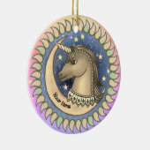 hengst eenhoorn keramisch ornament (Rechts)