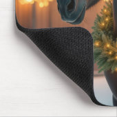 hengst met kerstkrans muismat (Hoek)