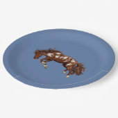  hengst papieren bordje (Gekanteld)