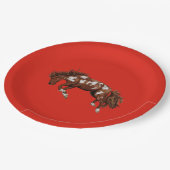  hengst papieren bordje (Gekanteld)