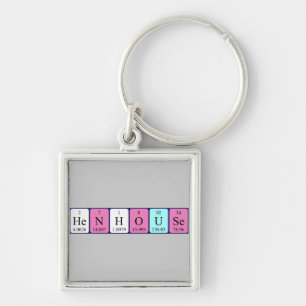 Henhouse periodieke lijstsleutel sleutelhanger