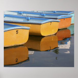 Henley-on-Thames rijboten op de rivier de Thames, Poster