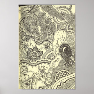 Henna Art Canvas Print