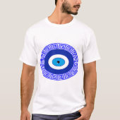 Henna Blue Evil eye Luck T-shirt (Voorkant)