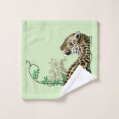 Henna Botanique Elégant Léopard Vert (Gant de toilette)