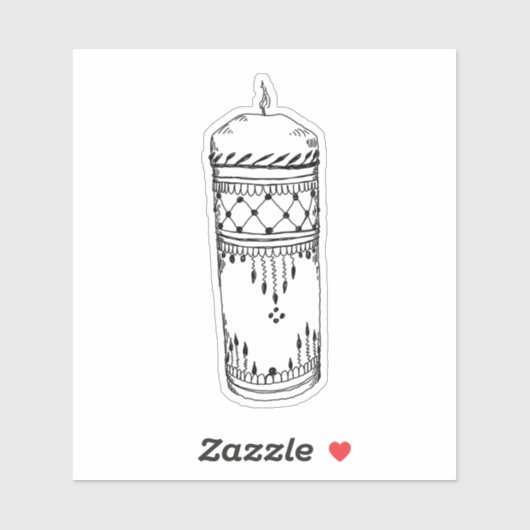 Henna Candle Sticker (Vel)