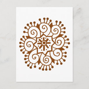 Henna Circle Briefkaart