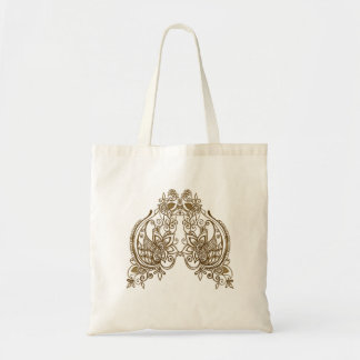 Henna design elegante canvas tas