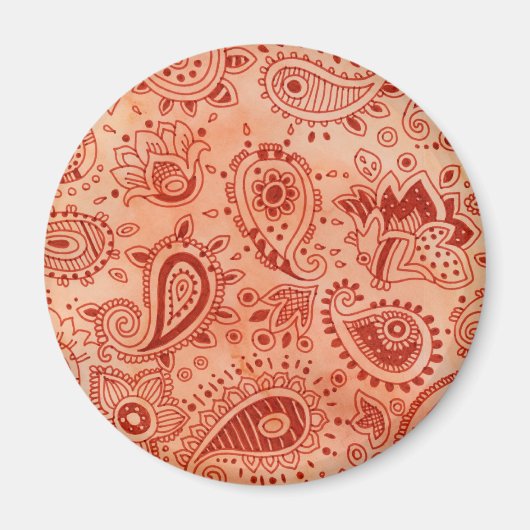 Henna Design Magnet Magneet (Voorkant)