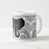 Henna Elephant Extra Grote Beker (Voorkant rechts)