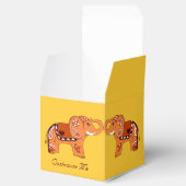Henna Elephant (Oranje/rood) Bedankdoosjes (Geopend)