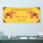 Henna Elephant (Oranje/rood) Spandoek (Beurs)