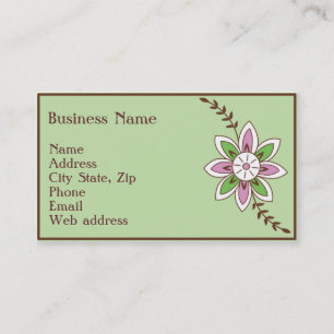Henna Flower Visitekaartje