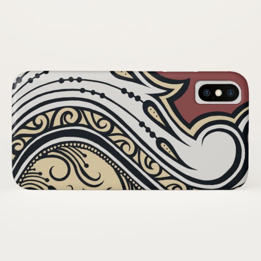 Henna geïnspireerde telefoonbehuizing Case-Mate iPhone case (Achterkant (horizontaal))