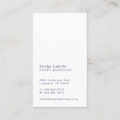 Henna Hamsa Wellness Holistic Decorative Hand Visitekaartje (Achterkant)