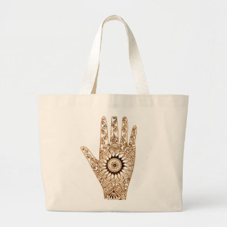 Henna Hand Grote Tote Bag