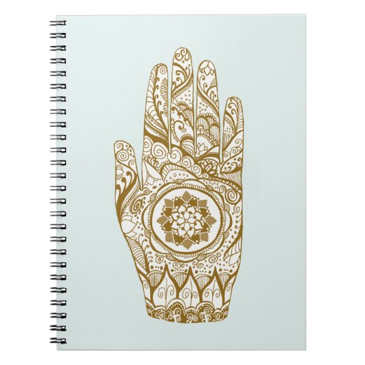 Henna Hand Lotus Notitieboek (Voorkant)