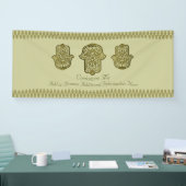 Henna Hand of Hamsa (Gold) Spandoek (Beurs)
