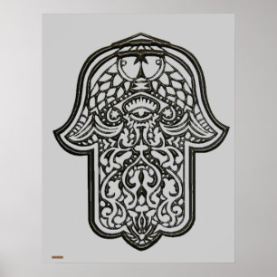 Henna Hand of Hamsa (Origineel) Poster