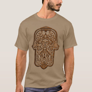 Henna Hand van Hamsa (Oranje) T-shirt