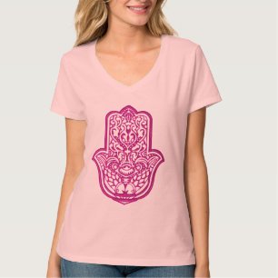Henna Hand van Hamsa (Roze) 2 T-shirt