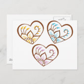 Henna Hearts Briefkaart (Voorkant / Achterkant)