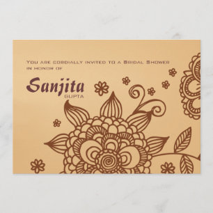 Henna Inspiration Invitation Kaart