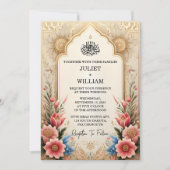 Henna Islam Nikah Arabisch Walima moslim bruiloft Kaart (Voorkant)