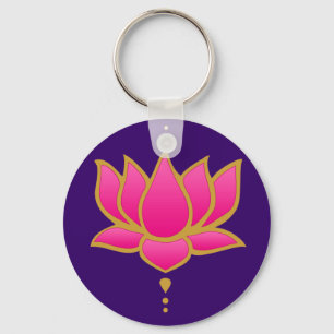 Henna Lotus Pink Sleutelhanger