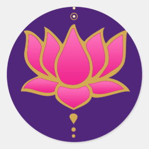 Henna Lotus Roze Sticker