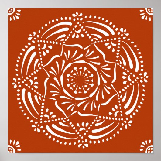 Henna Mandala Poster (Voorkant)