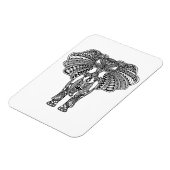 Henna Mehndi Decorated Indian Elephant Magneet (Linkerzijde)