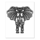 Henna Mehndi Decorated Indian Elephant Rubberstempel (Afrduk)