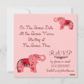 Henna Olifant (Baby shower) Kaart (Achterkant)