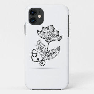 Henna Paisley Mehndi Doodles iPhone 11 Hoesje
