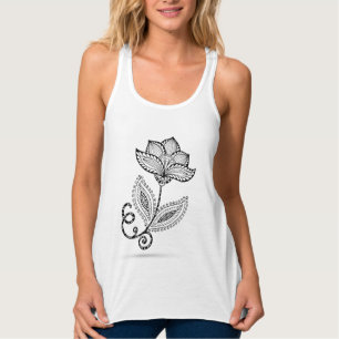 Henna Paisley Mehndi Doodles Tanktop