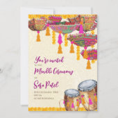 Henna Party nodigt Mehndi Invites, partij Mehndi u Kaart (Voorkant)